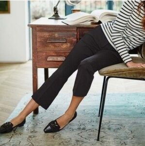 Express Editor Black Crop Pants Business Office Preppy Size 4